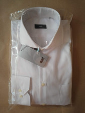 CAMICIA UOMO "VERRI"-BIANCA COLLO FRANCESE MANICA LUNGA TG 42-NUOVA-INTROVABILE