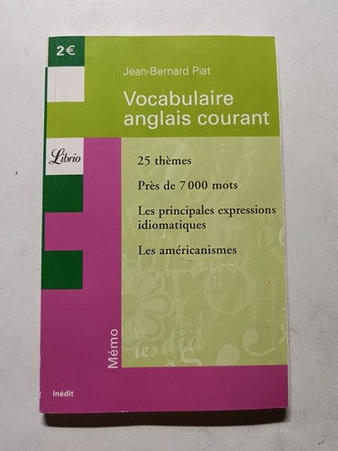Vocabolario inglese comune - inglese, |