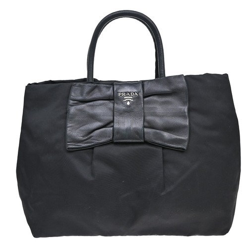 Prada black nylon handbag 103 - prada,