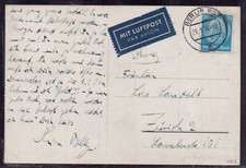 Deutsches Reich Luftpost Card