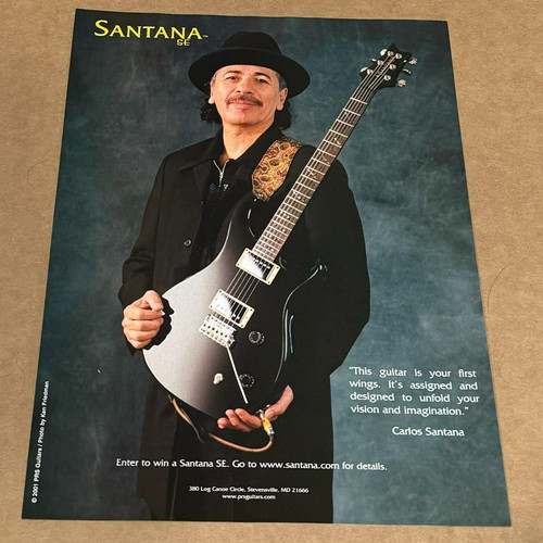 Pubblicità stampa prs guitars - pubblicità,