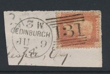 GB, 1d pl. francobollo 189 numero scozzese 131