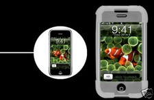 Clear White Translucent Silicon Skin Case Cover for the Apple iPhone 3 3GS