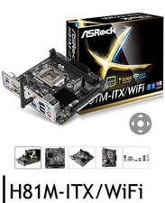 ASRock H81M-ITX WIFI LGA 1150 Mini ITX + CPU I3-4xxx+8GB RAM”leggi”