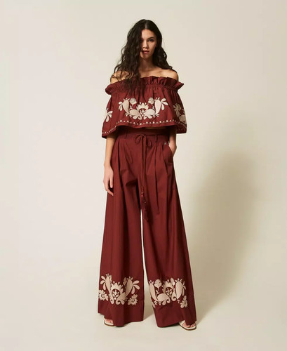 Womens twin set wide pants - wide,