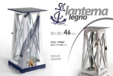 LANTERNA IN LEGNO 22*22*46 CM
