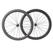 Clincher tubolare 700C 50mm bici da strada full carbon tubeless set ruote freno a disco