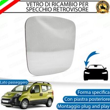 SPECCHIETTO PEUGEOT BIPPER VETRO SPECCHIO RETROVISORE DESTRO LATO PASSEGGERO