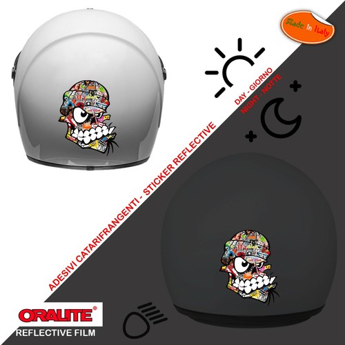 Adesivi casco rifrangenti