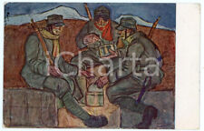 1925 REGIO ESERCITO Opera Nazionale dello Scaldarancio - Cartolina ILLUSTRATA FP