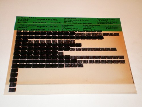 Microfiche catalogo ricambi - catalogo,
