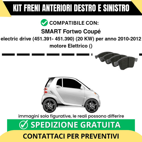 Pastiglie freno anteriori per - pastiglie,