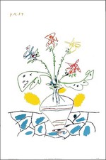 Vaso Pablo Picasso con fiori