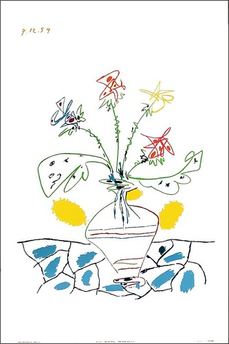 Vaso pablo picasso con - picasso, fiori
