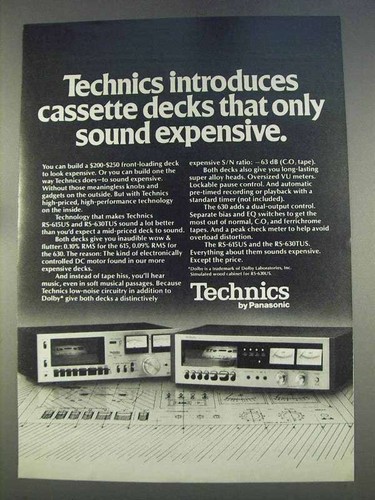 Pubblicità cassette deck - cassette,