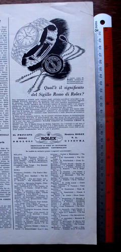 Pubblicità rolex orologi - pubblicità,