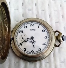 OROLOGIO DA TASCA MOLNIJA DISCOVERY DAY COLOMBO MADE IN URSS FUNZIONANTE