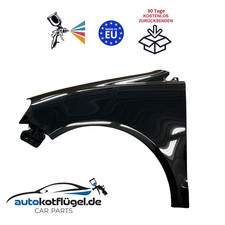 Parafango per VW POLO 9N3 LC9Z sinistro nero 05 - 09 anteriore verniciato nuovo
