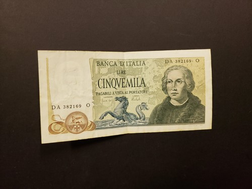 5000 lire cristoforo colombo - lire,