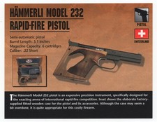 Hammerli Modello 232 Pistola a