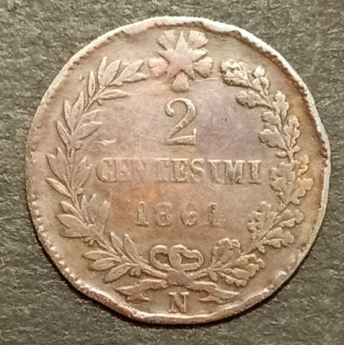 Centesimi lire valore 1861 - 2,