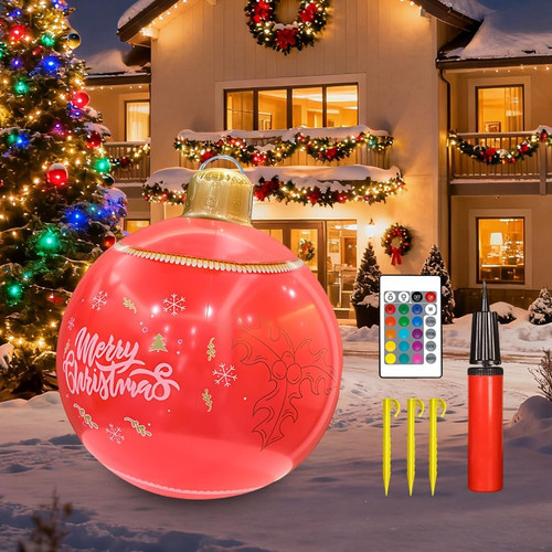 Palline natale rosse grandi - palline, di
