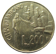 VATICAN CITY. 200 LIRE, 1991