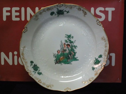 Pittura meissen watteau verde - pittura,