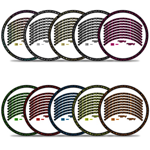Set adesivi cerchi bici - set,
