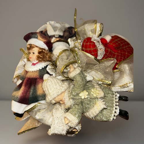 Vintage hat box - vintage, bambole