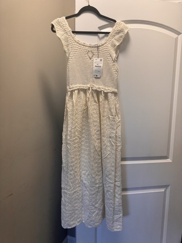 Maxi abito zara panna bianco - maxi,