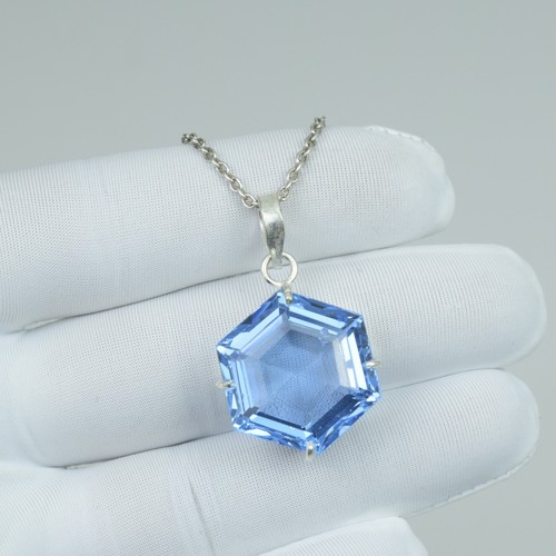 Collana con acquamarina - , di