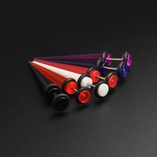 Acrilico Finto Gauge Taper Finto Dilatatore Orecchio Dilatatori Stretcher