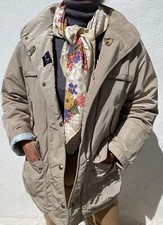 Cappotto FAY STADIUM taglia 14 UK BEIGE leggero Made in ITALY vintage prezzo di listino £399