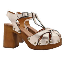 Sandali oro rosa con tacco