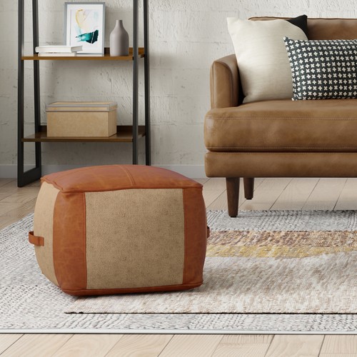 Atkinson pouf tan - atkinson,