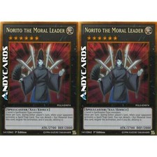 2x NORITO THE MORAL LEADER • (Norito Il Leader Morale) • Oro • PGL3 EN074 • 1Ed