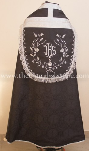 Set coperta stola nera - e,