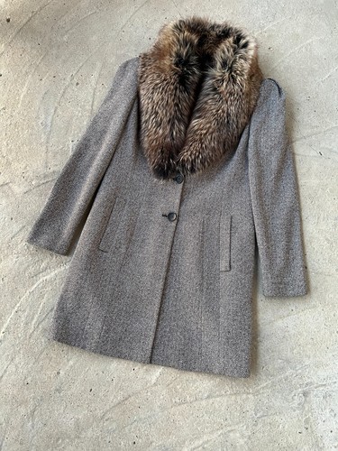 Cappotto lana pelliccia