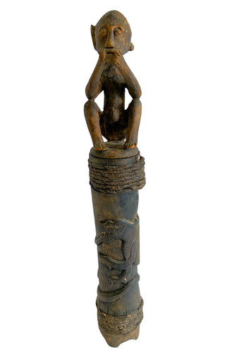 Antica statua legno del - antica, in