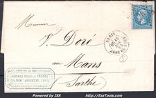 FRANCE N°22 SUR LETTRE AVEC