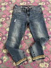 Jeans Alla Caviglia Gaudì Jeans Pantalone Skinny Blu Sportivo Elasticizzato