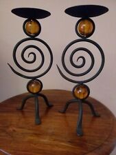 Candelabri in ferro battuto