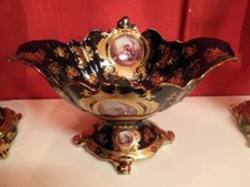 Centrotavola in porcellana blu cobalto