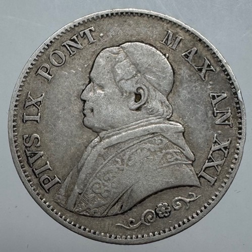 Stato pontificio lira 1866 - pontificio,