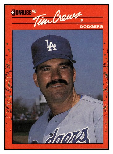 Tim crews 1990 donruss 550 - crews, #550