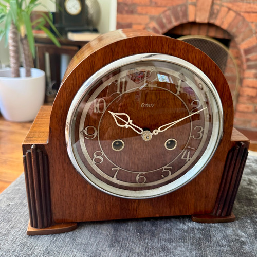 Vintage enfield mantel clock - enfield,