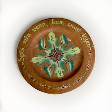 Piatto in legno rosmato