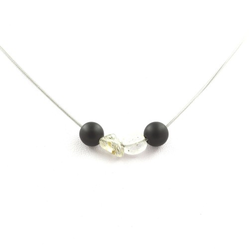 Collana quarzo tormalina - collana,
