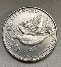 100 Lire 1970 Vaticano. Rara 